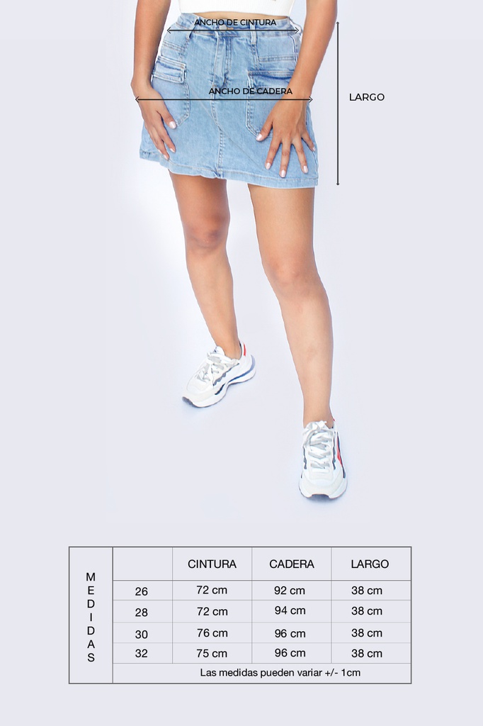 FALDA DENIM KIN