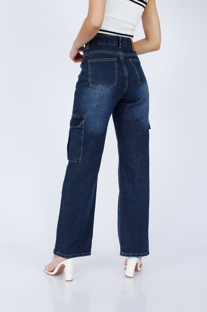 PANTALON DENIM CARGO