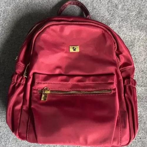 Ardilla roja mochila roja