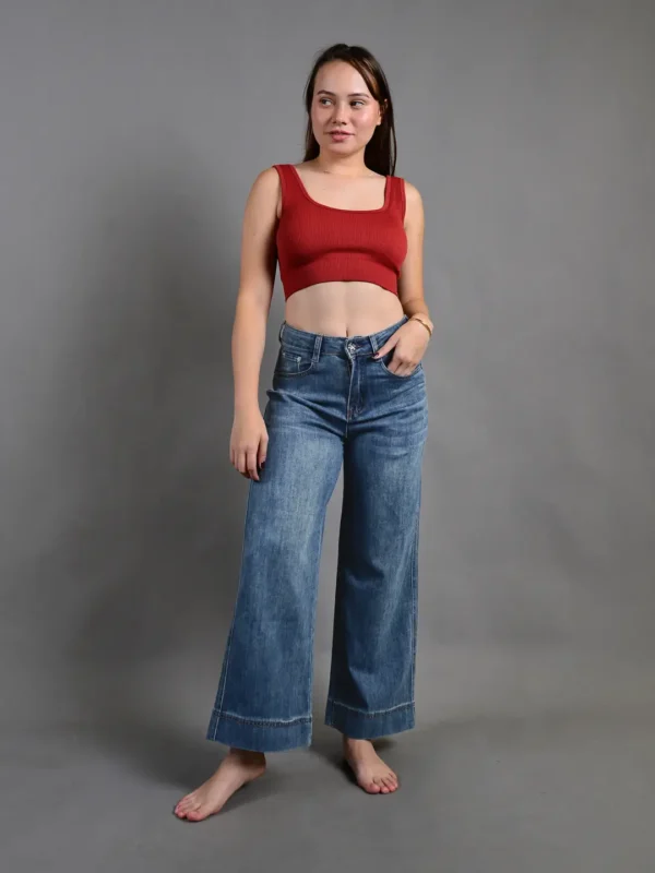 Pantalón jean mujer | Jean Casandra Wide Leg