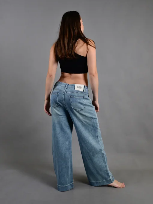 Jean Mujer Chic Estilo Wide Leg - Imagen 2