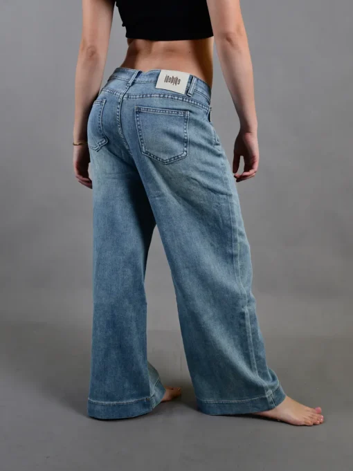 Jean Mujer Chic Estilo Wide Leg - Imagen 3