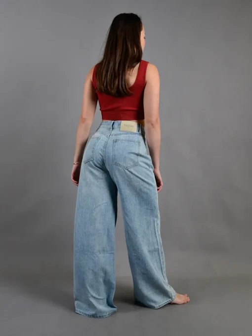 Jean Design Wide Leg de Algodón | Estilo Celeste - Imagen 2