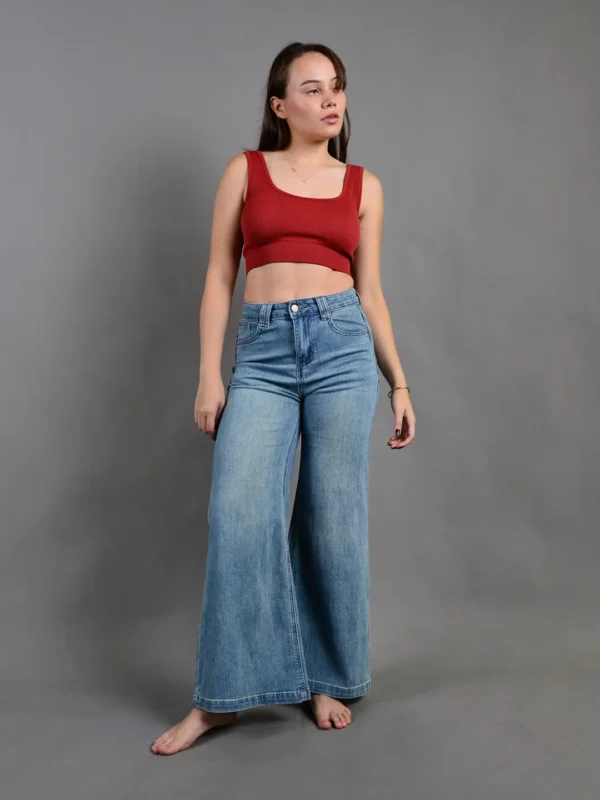 Jeans mujer wide leg