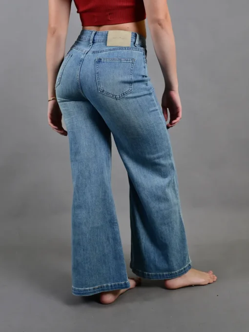 Jeans Mujer Wide Leg Function de Algodón - Imagen 3