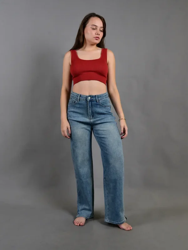 Jean Indivar | Pantalón Recto de Mujer