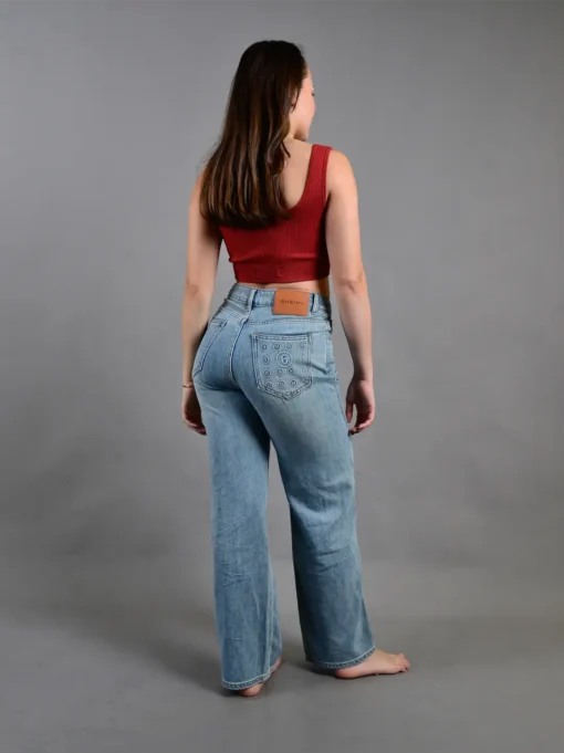 Jean Selma | Pantalón Recto Bolsillo Detalle - Imagen 2