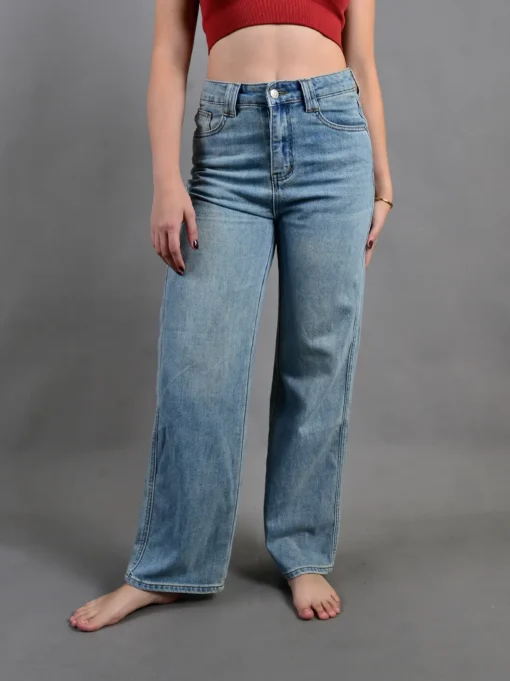 Jean Selma | Pantalón Recto Bolsillo Detalle - Imagen 3
