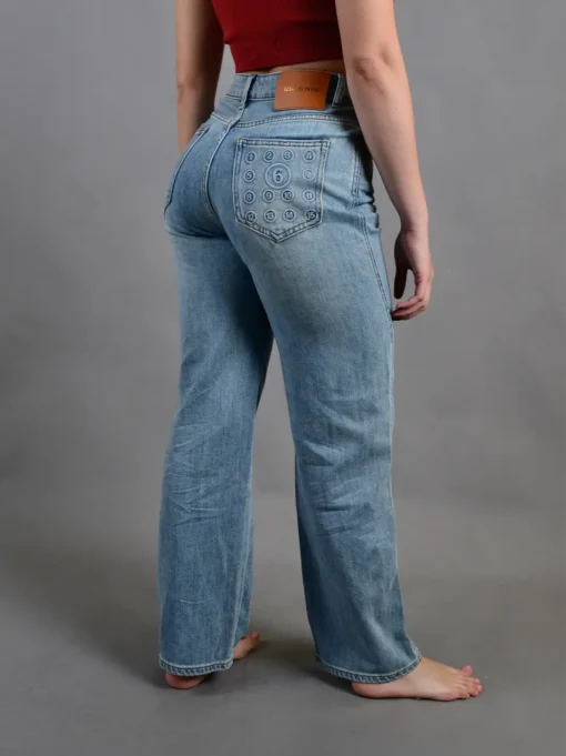 Jean Selma | Pantalón Recto Bolsillo Detalle - Imagen 4
